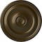 Ekena Millwork Devon Ceiling Medallion (Fits Canopies up to 3 5/8"), Hand-Painted Brass, 15 3/4"OD x 1 1/2"P CM15DEBRS - alternate 1